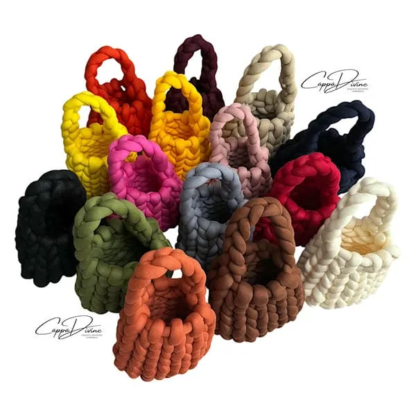 Hand Knitted Marshmallow Bag