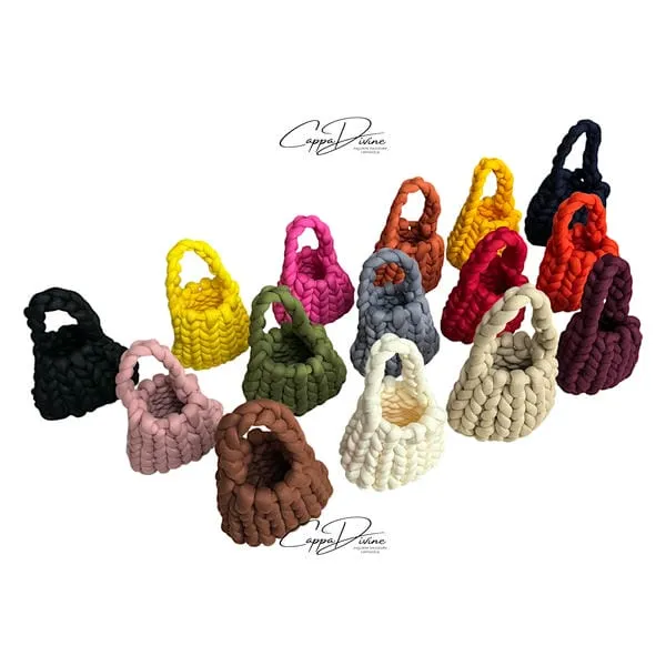 Hand Knitted Marshmallow Bag