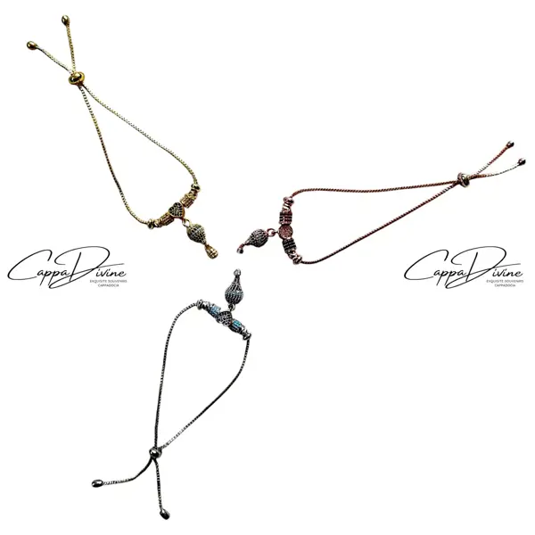 Steel Balloon Bracelet with Shiny Stones