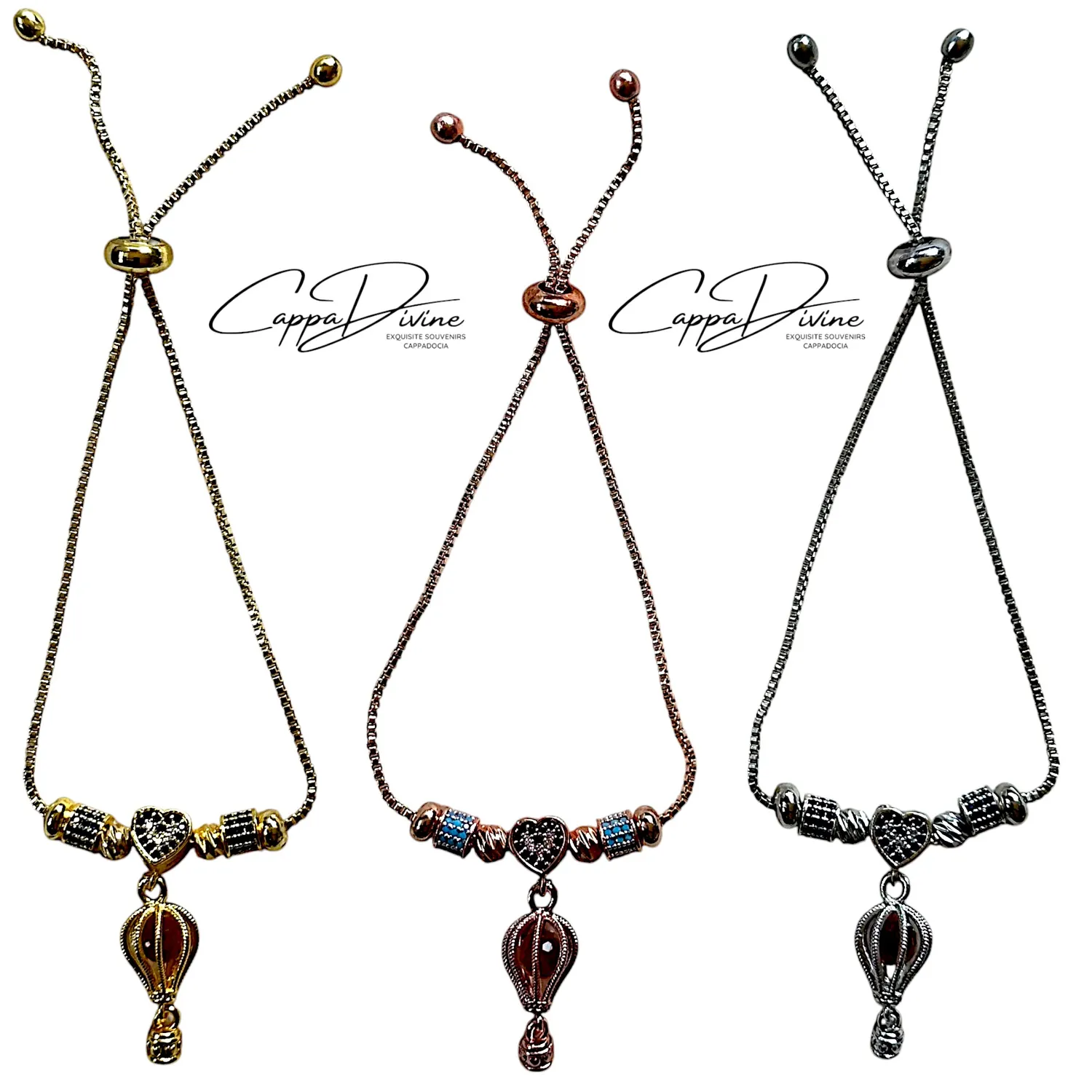 Steel Balloon Bracelet with Zultanite