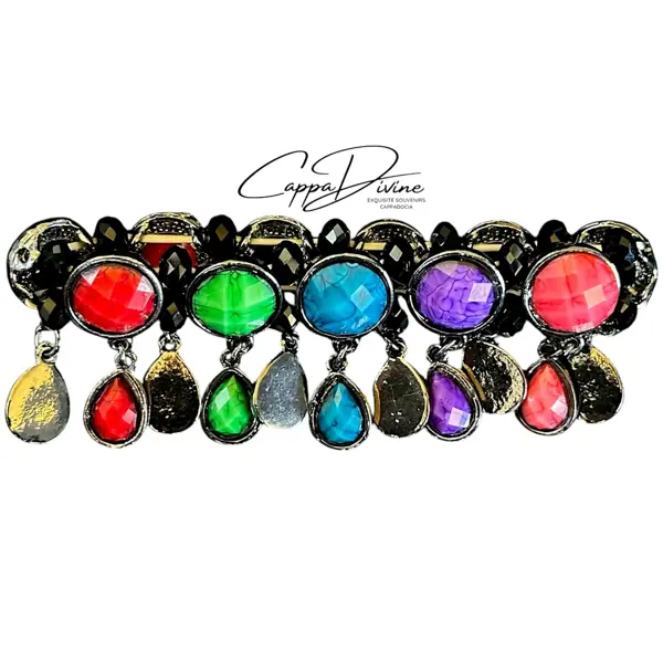 Colorful Steel Droplet Bracelet