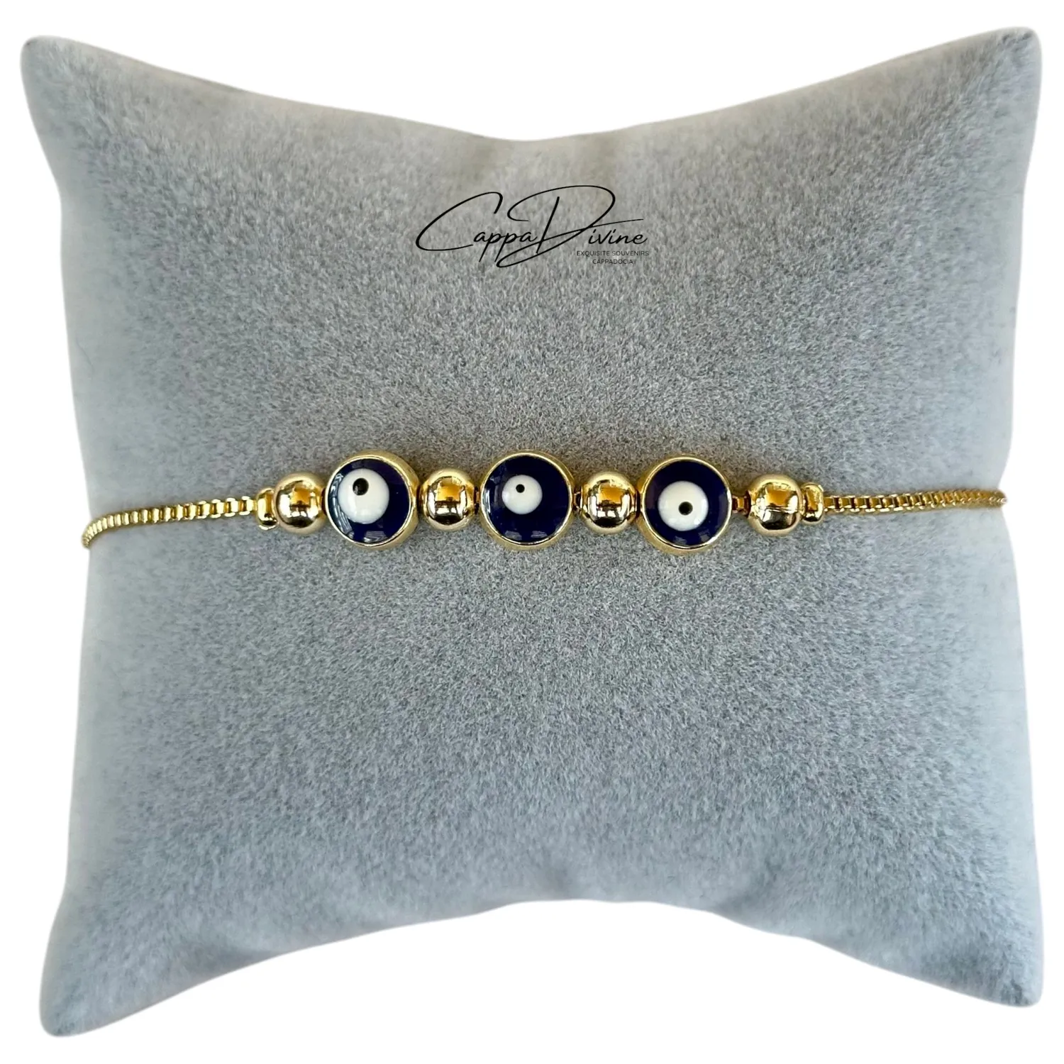 Steel Evil Eye Bracelet