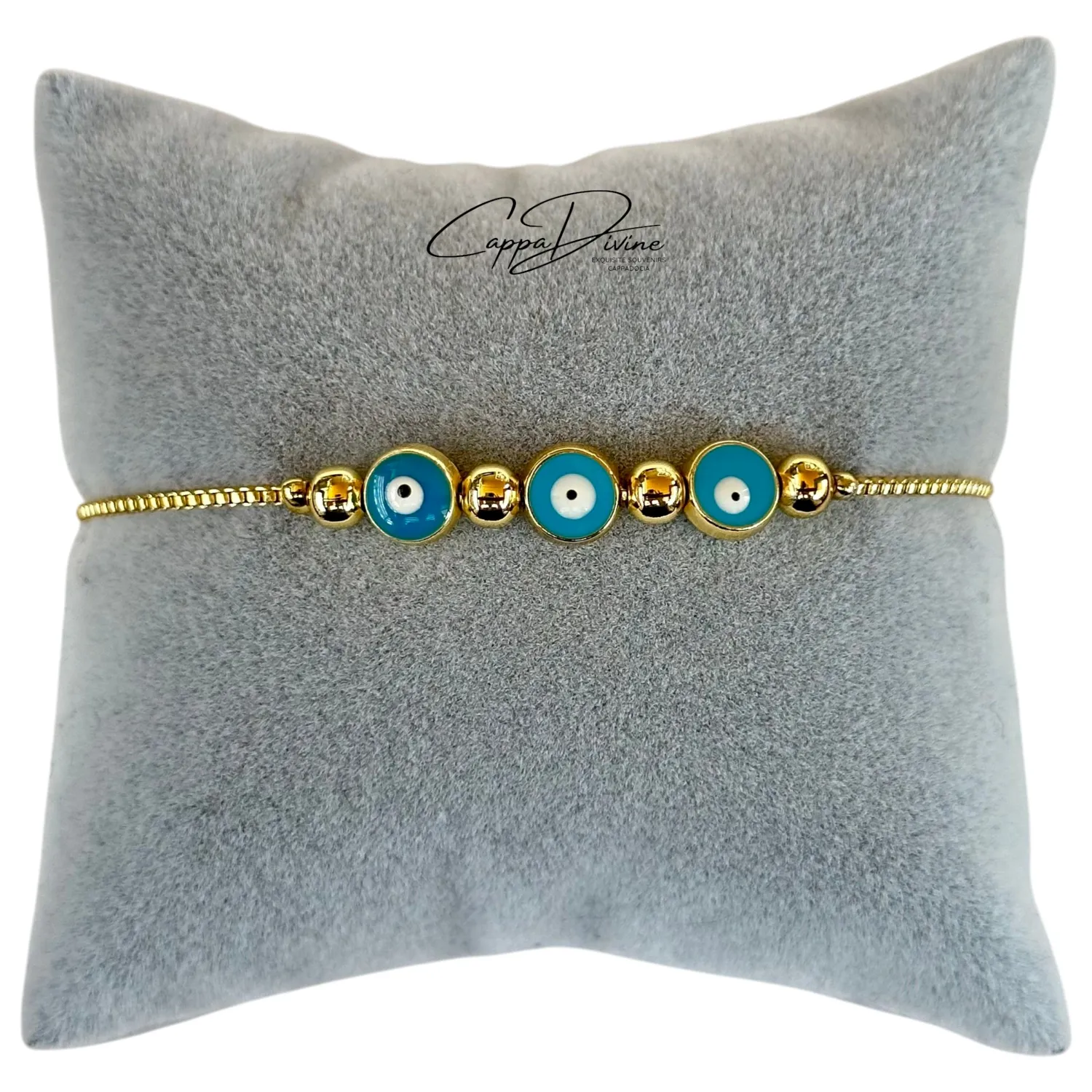 Steel Evil Eye Bracelet