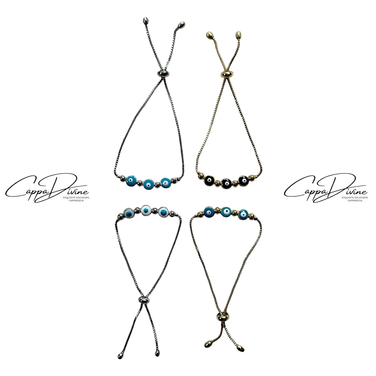 Steel Evil Eye Bracelet