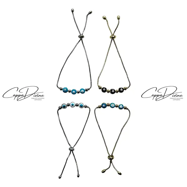 Steel Evil Eye Bracelet