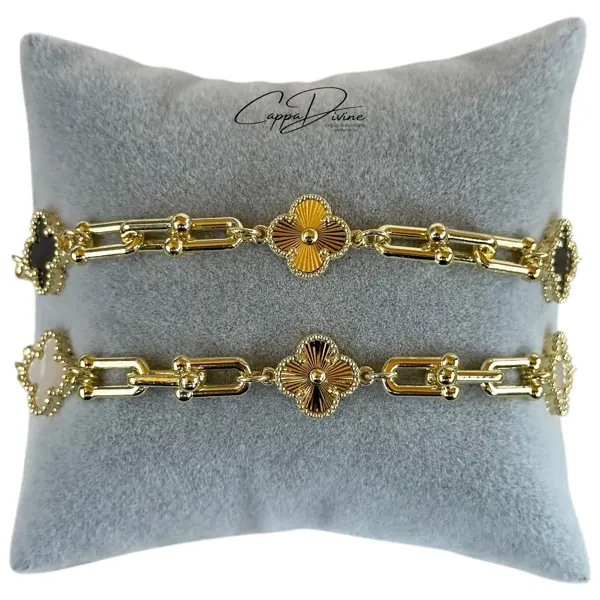 Steel Bracelet – Linked Clove Design