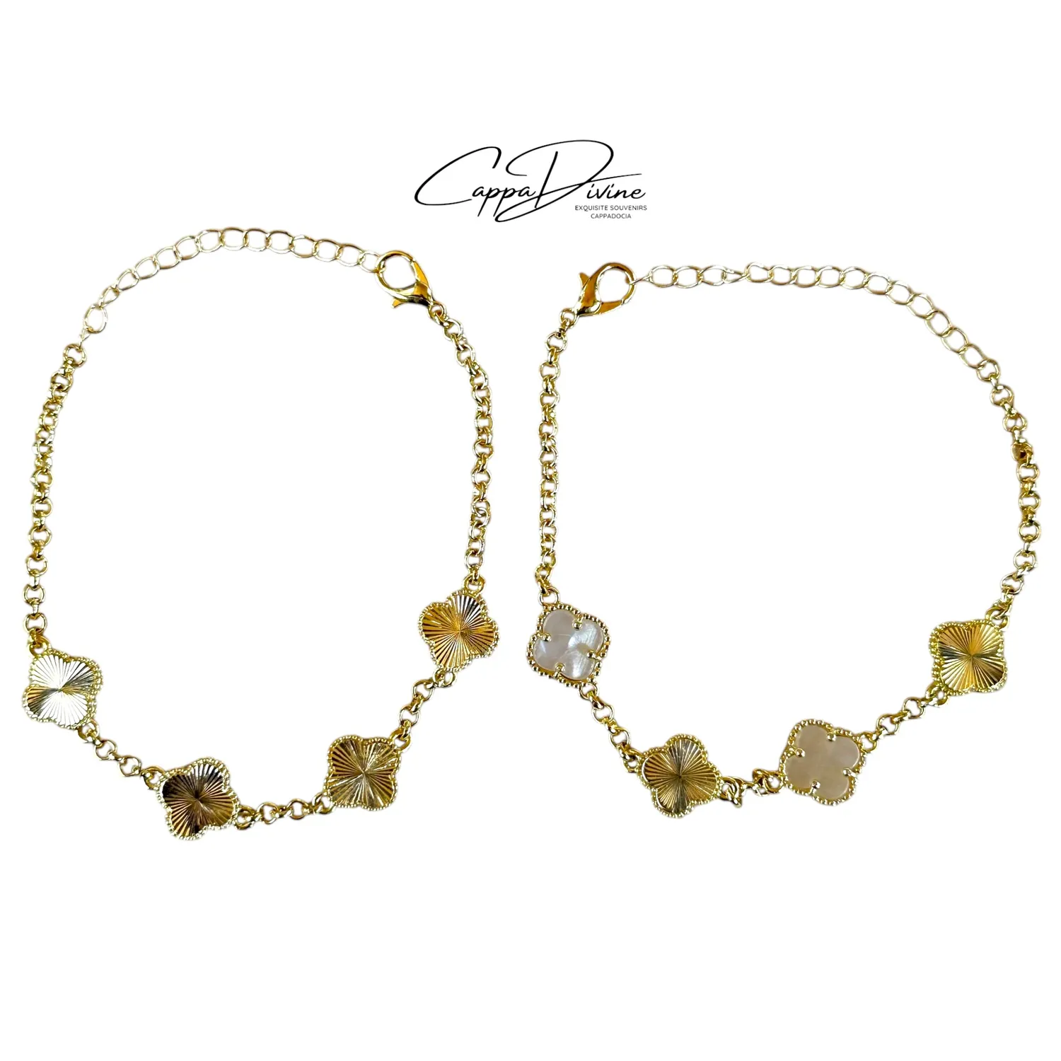 Golden Steel Bracelet – Clove Design