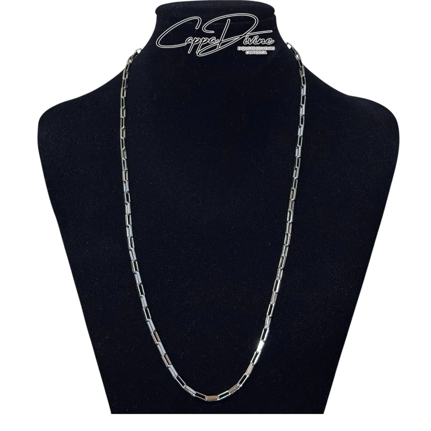 Stainless Steel Geometric Chain - Unisex