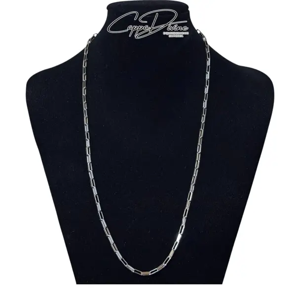 Stainless Steel Geometric Chain - Unisex