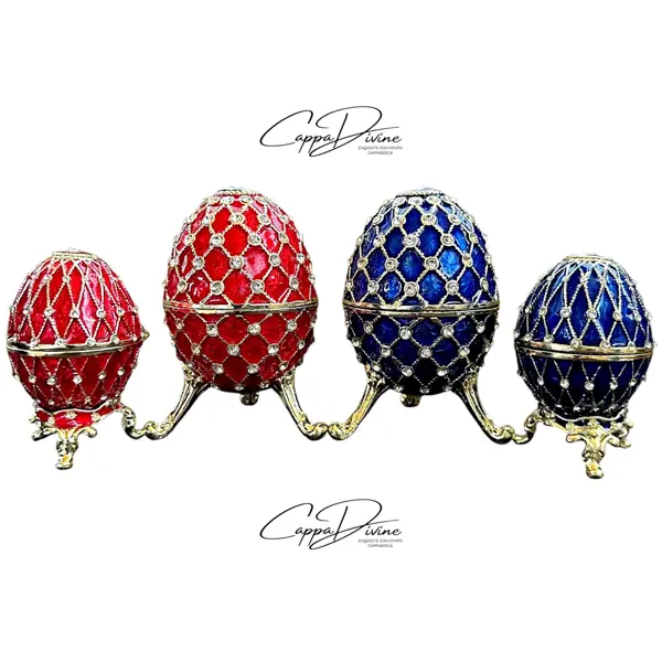 Decorative Piece – Faberge Egg with Crystal Stones