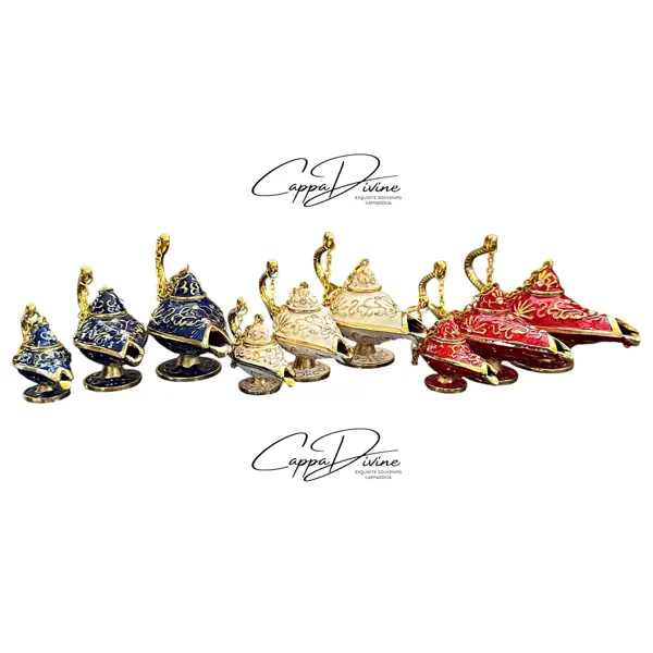 Decorative Piece – 3 Piece Aladdin Lamp with Crystal Stones