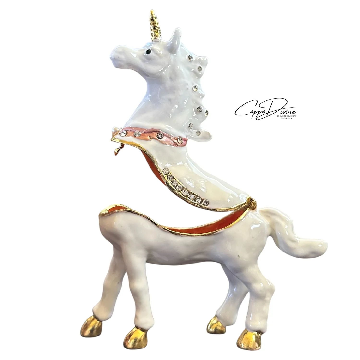 Decorative Piece – Unicorn with Crystal Stones