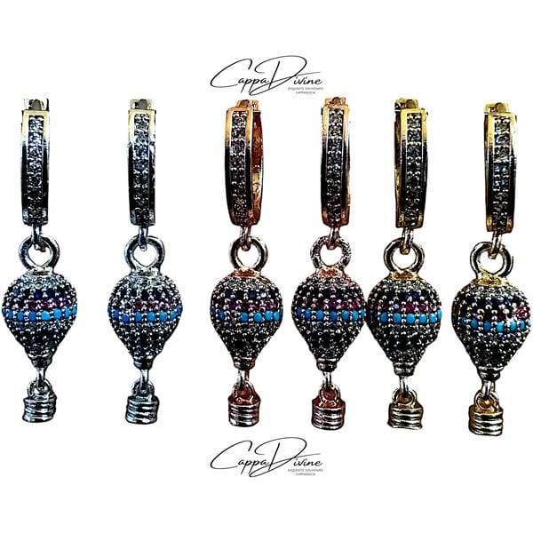 Steel Balloon Earring – Floating Charm