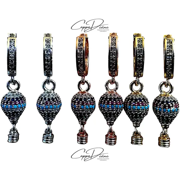 Steel Balloon Earring – Floating Charm