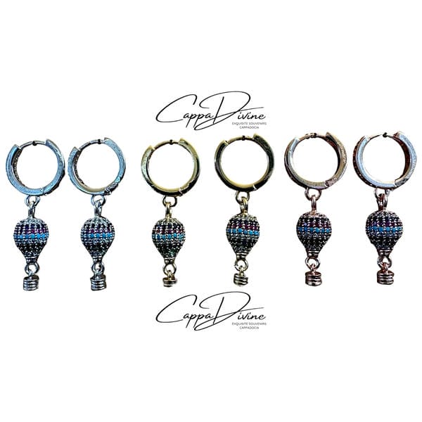 Steel Balloon Earring – Floating Charm
