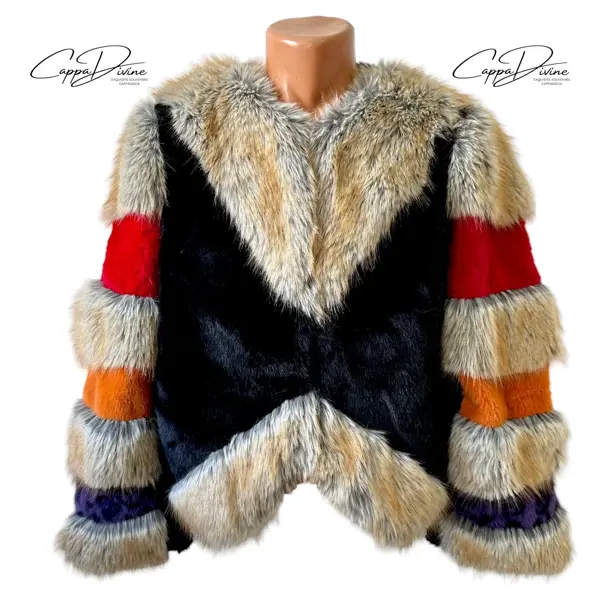 Angora Fur Coat – Fluffy & Colorful Design