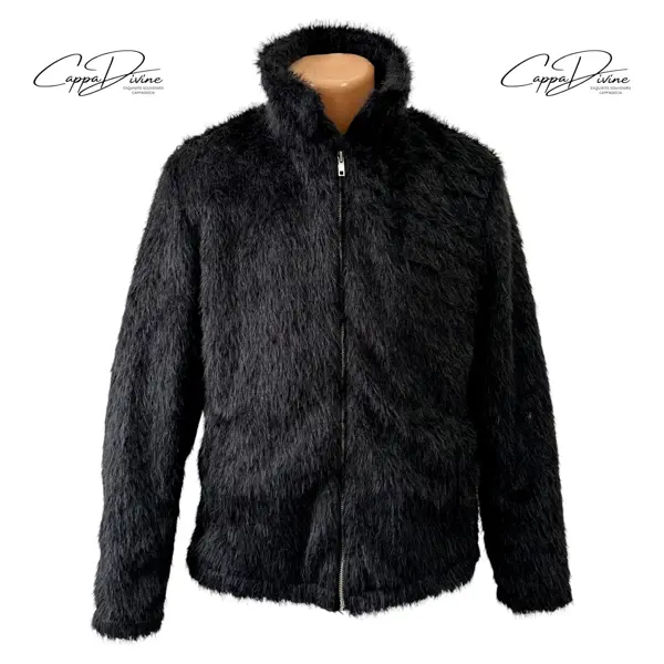 Goat Fur Jacket – Plain Design & Full Zipper
