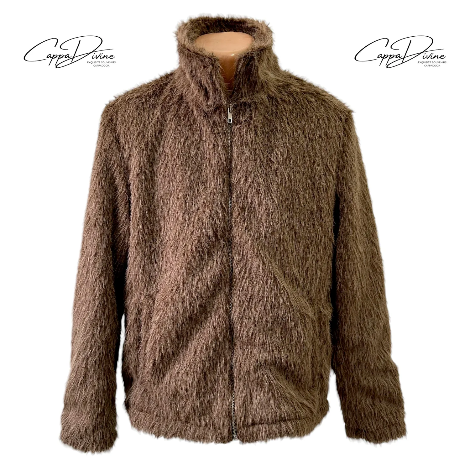 Goat Fur Jacket – Plain Design & Full Zipper