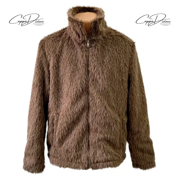 Goat Fur Jacket – Plain Design & Full Zipper