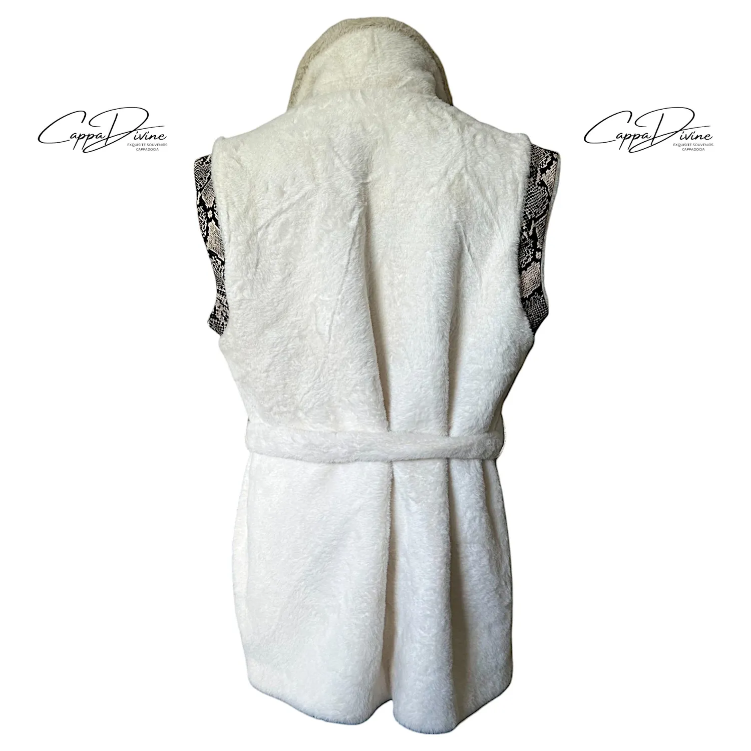 Fur Vest – Lamb & Snake Skin Detail