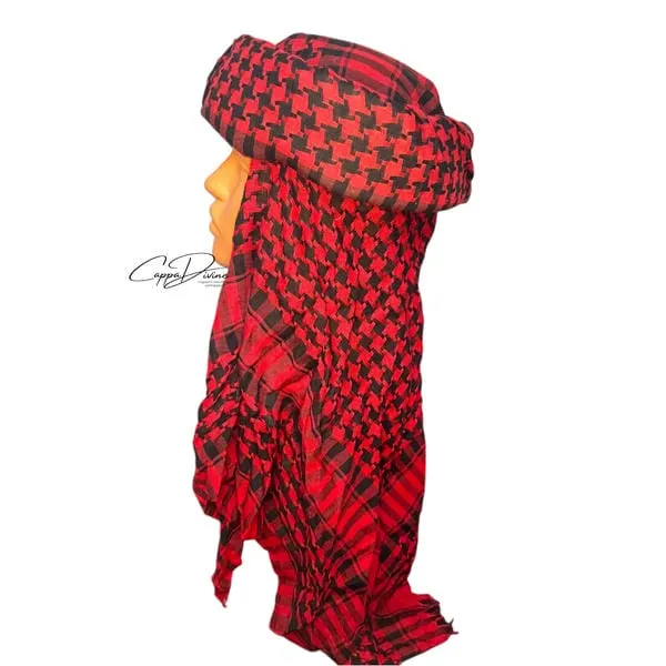 Bedouin Hat with Keffiyeh Pattern