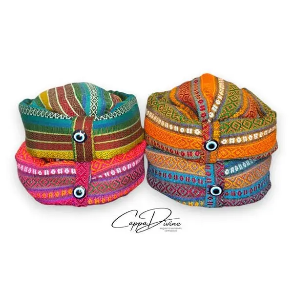 Bedouin Hat with Kilim Pattern