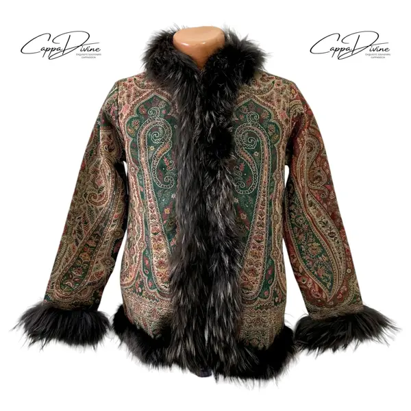 Ethnic Fur Jacket – No Button & Fur Design