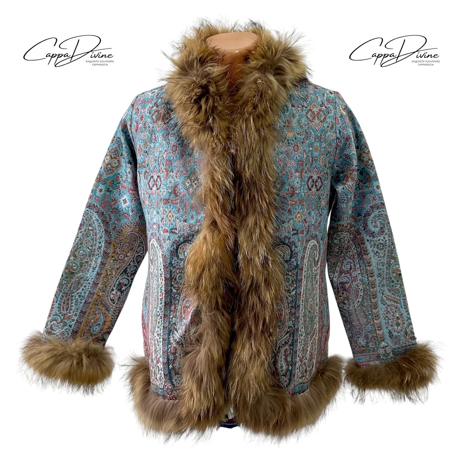 Ethnic Fur Jacket – No Button & Fur Design