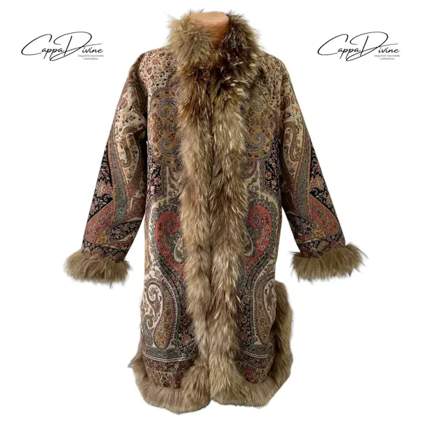 Ethnic Fur Kaftan – No Button & Fur Design