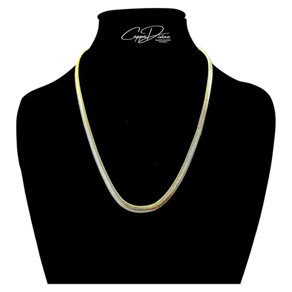 Stainless Steel Italian Flat Chain – Unisex