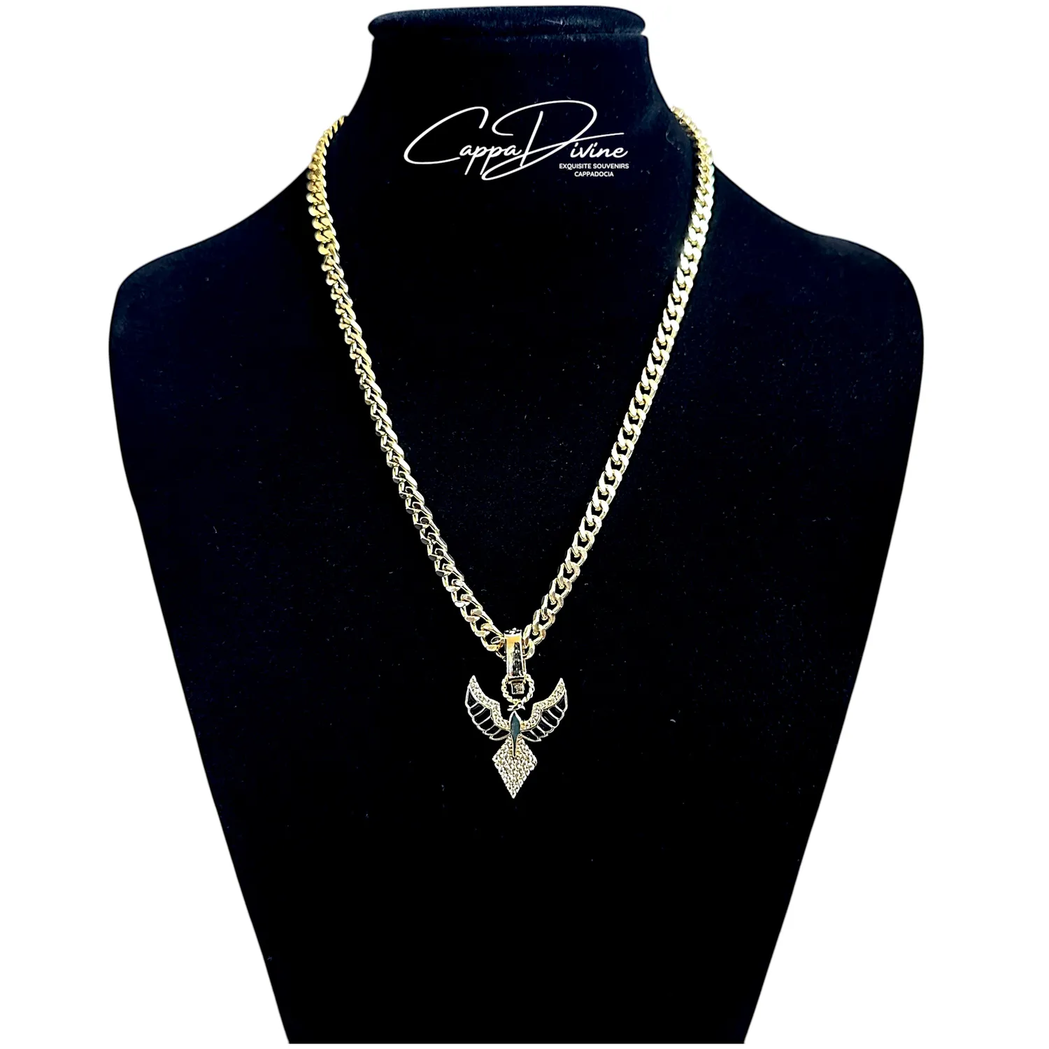 Golden Steel Necklace – Simurg