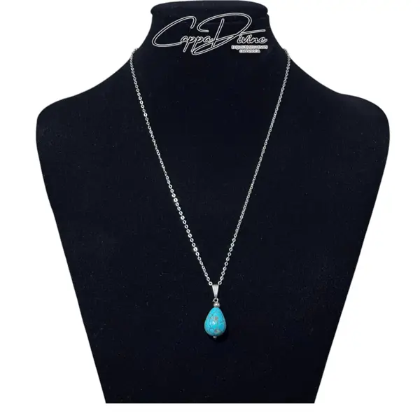 Turquoise Droplet Pendant