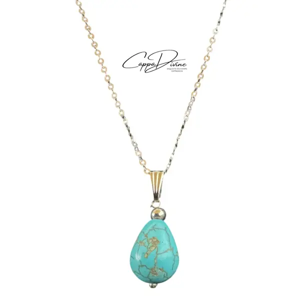 Turquoise Droplet Pendant
