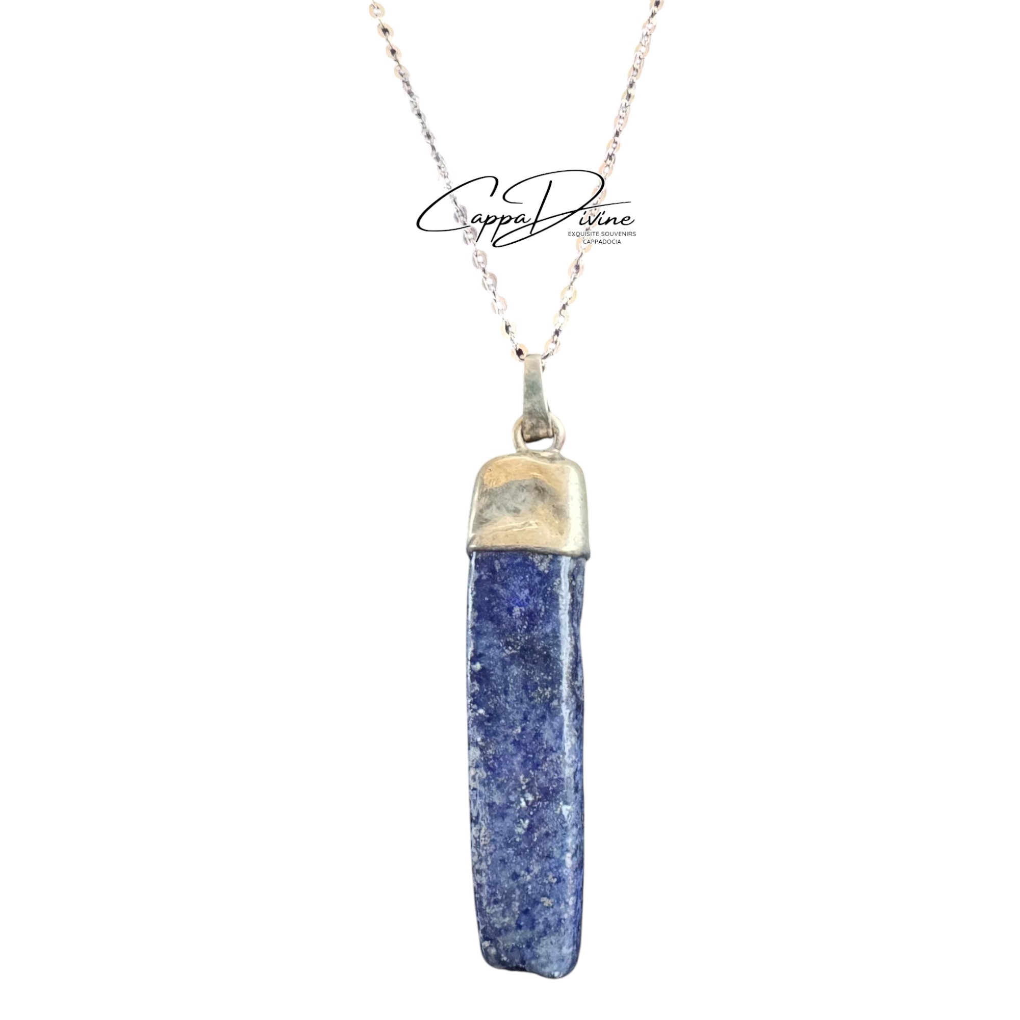 Rectangular Cut Natural Stone Pendant